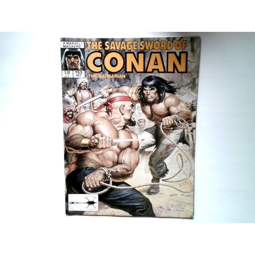 Savage Sword of Conan #153 Marvel Earl Norem Cover 1988